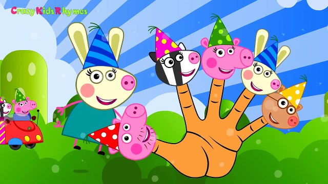 Finger Семья Peppa Свинья Семейные Потешки Дети Анимация Рифмы Песни, Семья Палец Песня