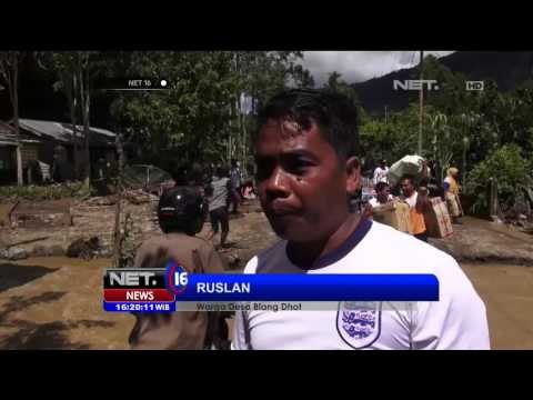 Bencana Banjir Di Aceh Mengakibatkan Mobil Tak Bisa Melintas NET16