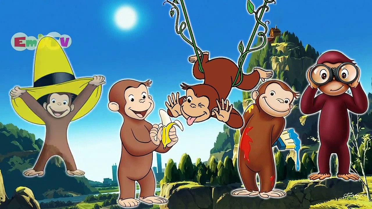 Curious George 2 Finger Family Nursery Rhymes Lyrics