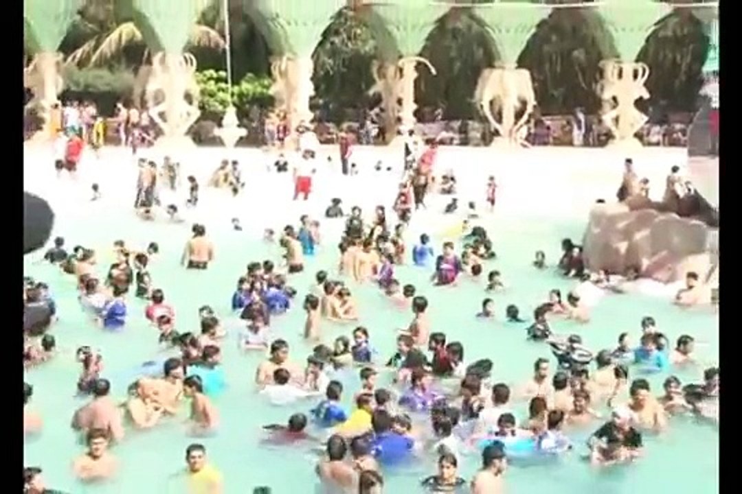 Indian Girls & Boy Fun in Water Park In India