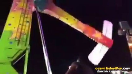 Lunaparkda Kan Donduran Kazadan Görüntüler
