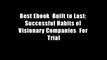 Best Ebook  Built to Last: Successful Habits of Visionary Companies  For Trial