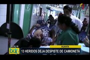 Huanta: más de 10 heridos deja despiste de camioneta