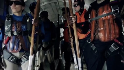 Une partie de Quidditch en chute libre