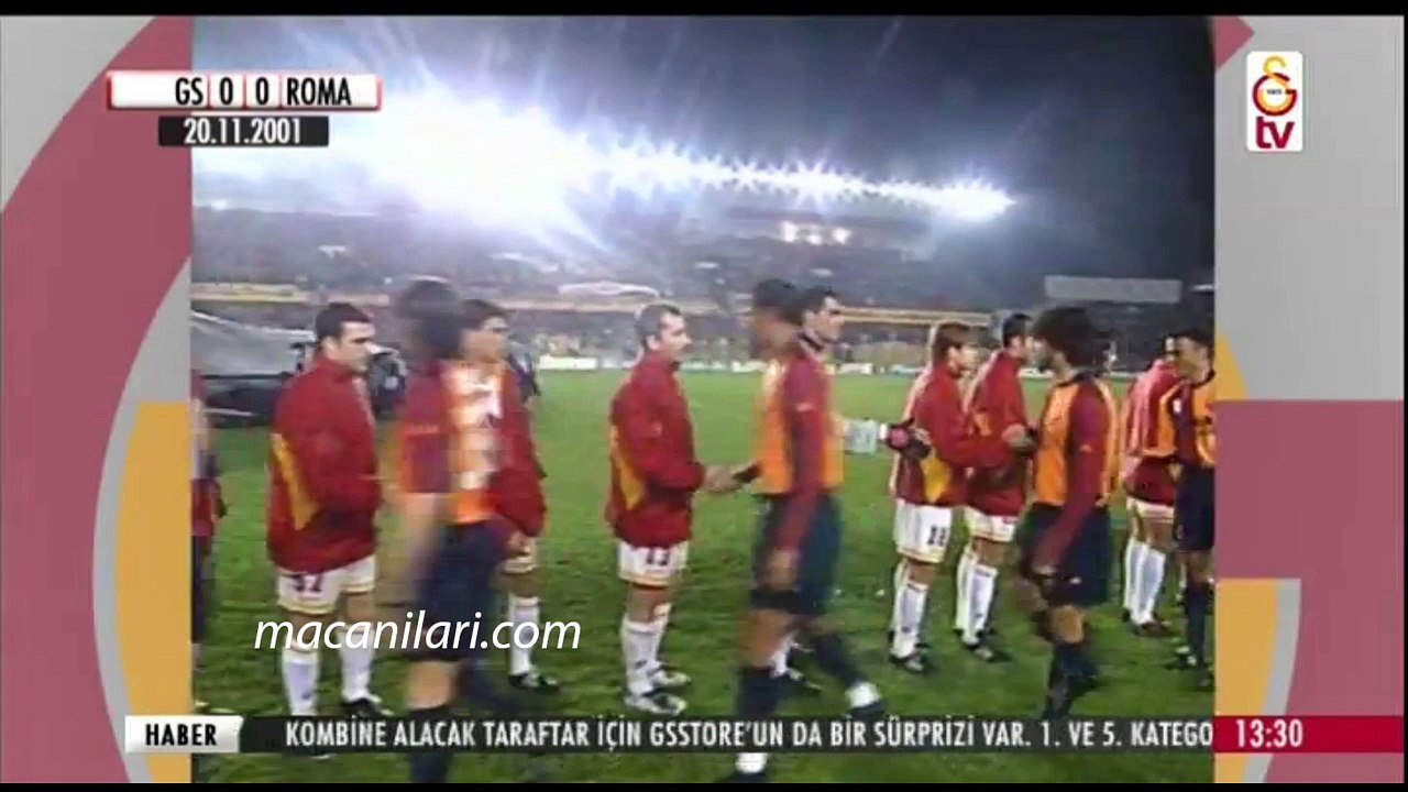 [HD] 20.11.2001 - 2001-2002 UEFA Champions League 2nd Group Round Group B Matchday 1 Galatasaray 1-1 AS Roma