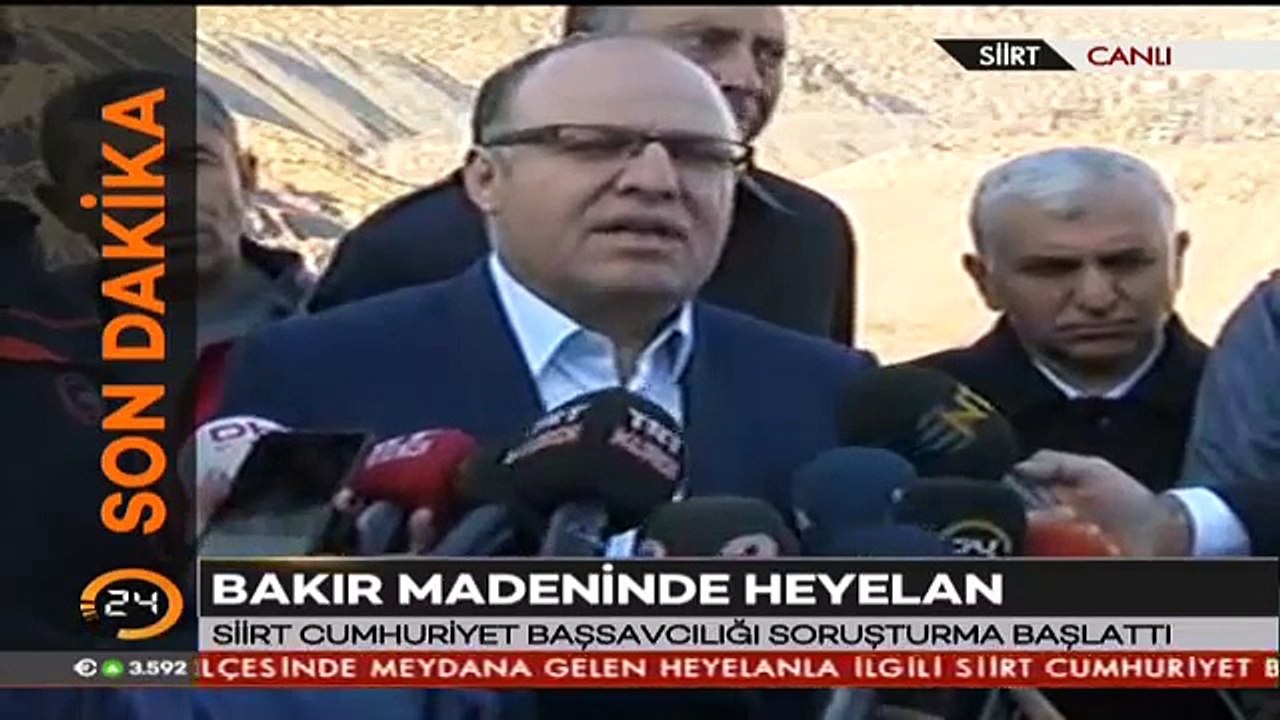 #SONDAKİKA Siirt Valisi Mustafa Tutulmazdan Şirvanda meydana gelen göçükle ilgili açıklama