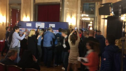 Nafi a participé à la conférence de presse internationale ce jeudi à Belgrade