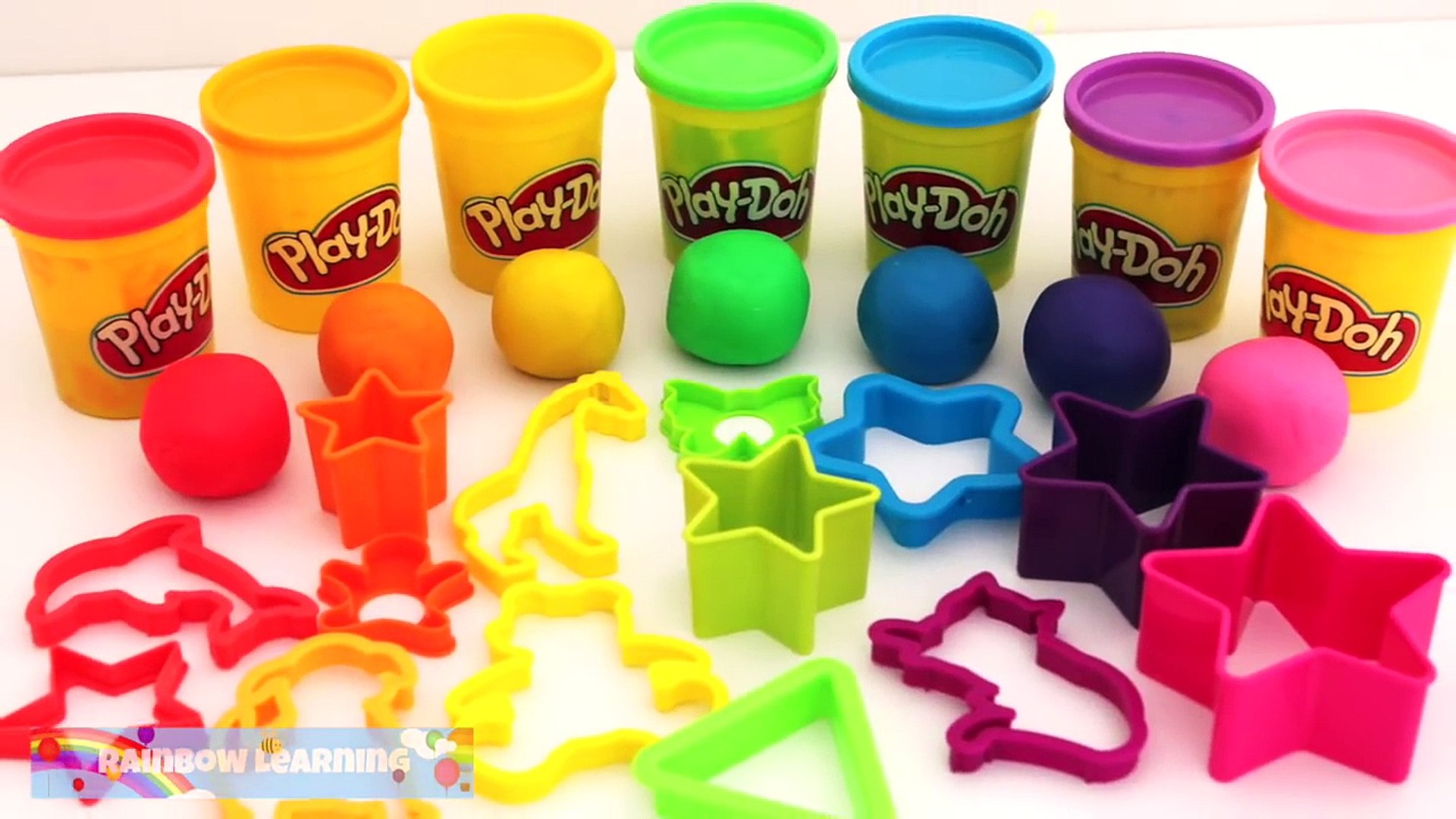 play doh rainbow learning