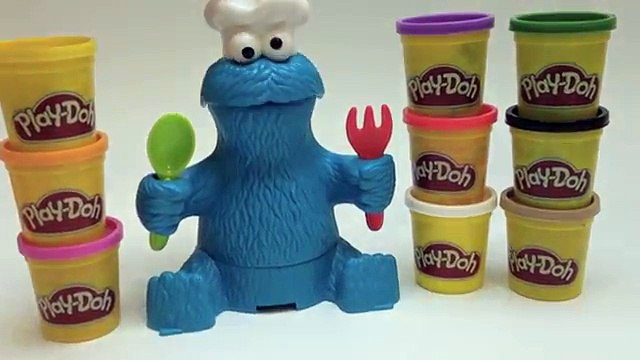 Play Doh Cookie Monster Letter Lunch Learning ABCs Alphabet Playdough Sesame Street 123 Pl