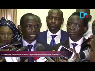 Convention de partenariat entre l’Aprosi et la Commune de Sandiara corigé