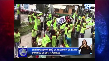 下载视频: Lenin Moreno visitó la provincia de Santo Domingo de los Tsáchilas