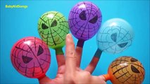 Top Learn Colours Balloons compilation | 5 polka dots wet Balloon water | Finger Nursery C