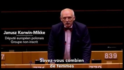 Le député européen Janusz Korwin-Mikke crée la polémique
