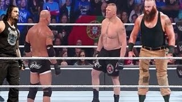 RAW 2017 - GOLDBERG VS ROMAN REIGNS VS BROCK LESNAR VS BRAUN STROWMAN FULL MATCH