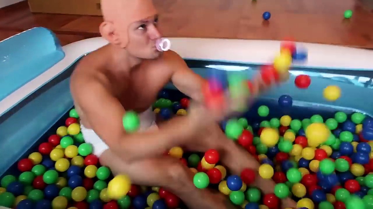 FROZEN ELSA COLORED BALLS CAR Prank W Spiderman Vs Joker McDonalds Maleficent Superheroes