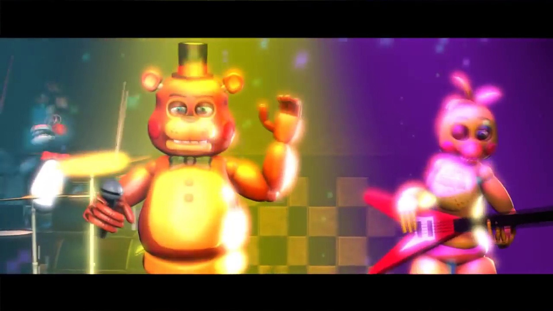 Chica and Golden Freddy singing fnaf 1 song, TheLivingTombstone&me