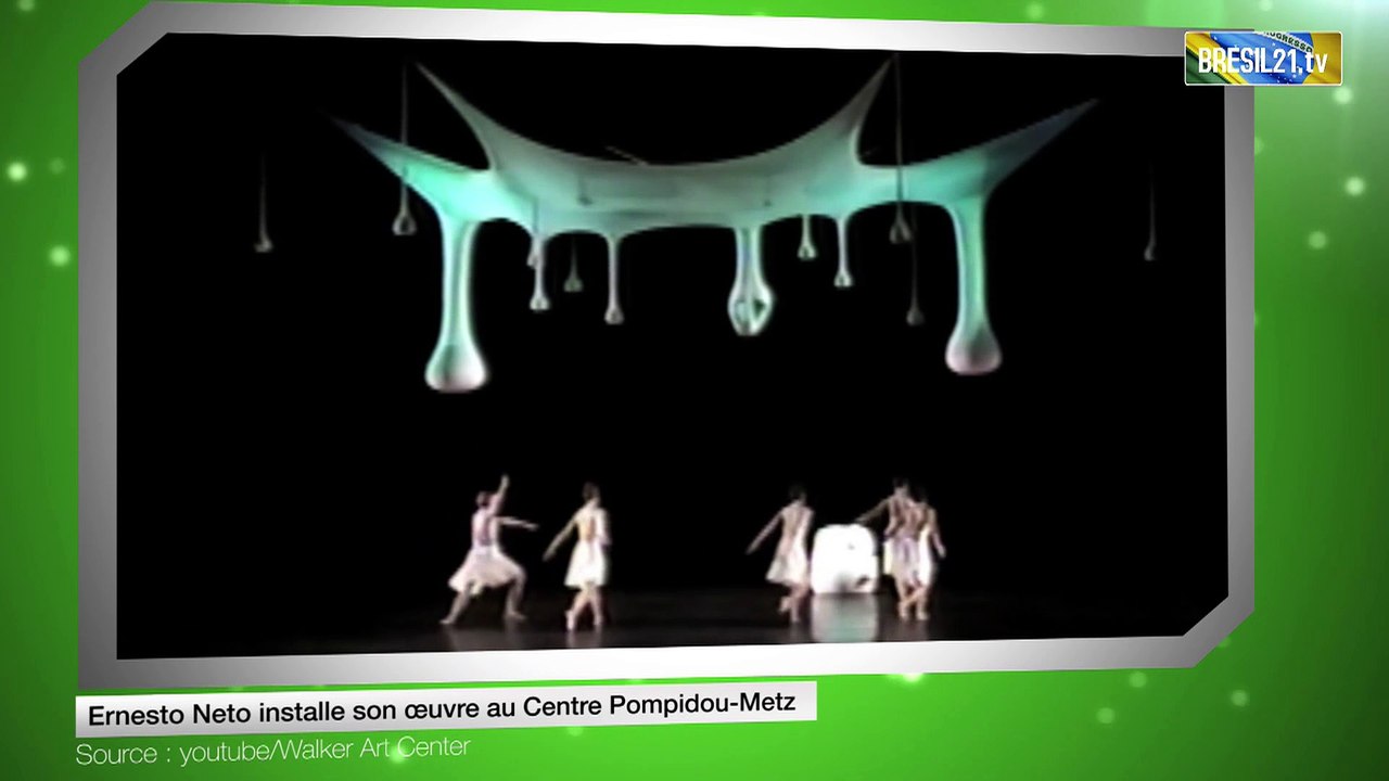 Ernesto Neto installe son œuvre au Centre Pompidou-Metz