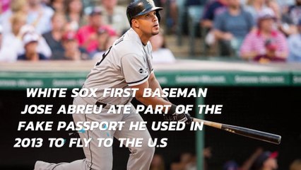 White Sox's Jose Abreu admits he ate a fake passport on flight to US