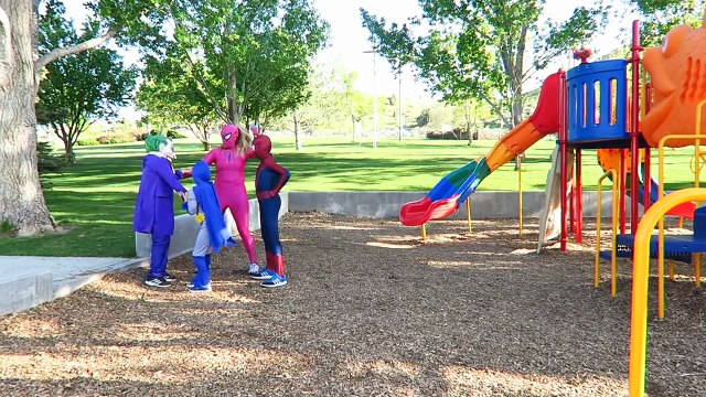 Spider-man vs SHARK! - Pink Spidergirl Becomes A Mermaid Elsa Hulk Joker Funny Pranks Comp