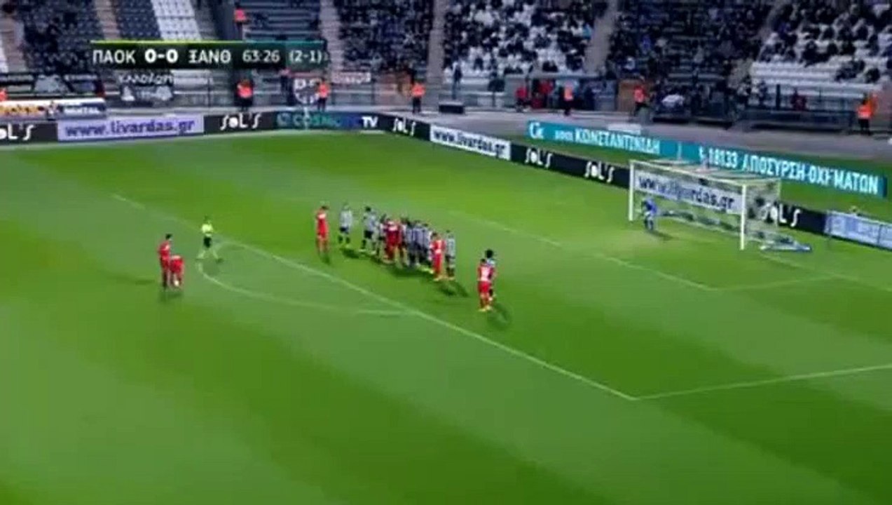 Younes Hamza  Amazing Goal HD - PAOK 0-1 Xanthi 02.03.2017