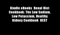 Kindle eBooks  Renal Diet Cookbook: The Low Sodium, Low Potassium, Healthy Kidney Cookbook  BEST