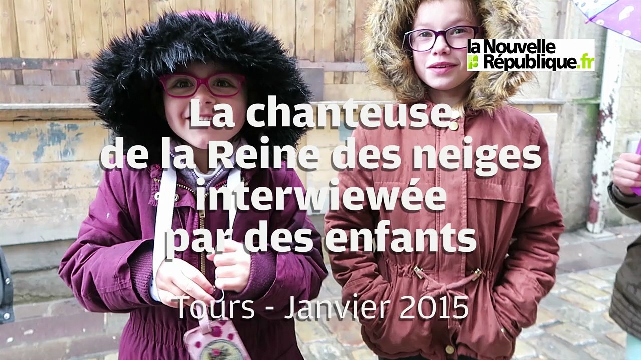 VIDEO. Tours : la chanteuse de la Reine des neiges interviewée par des enfants