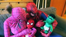 SUPERHEROES COMPILATION Spiderman, Pink Spidergirl, Joker, Frozen Elsa, T-Rex, Hulk! Funny