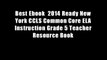 Best Ebook  2014 Ready New York CCLS Common Core ELA Instruction Grade 5 Teacher Resource Book