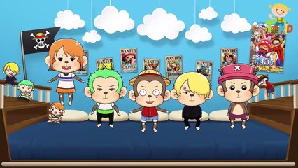 Five Little Monkeys Jumping On The Bed 5 Monkey One piece Kid Song from T-KID Nursery Rhymes