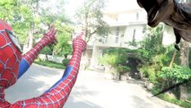 Spiderman Avenger SAW T-Rex In Real Life! Superheroes Venom Joker Spider-man Dinosaur Movi