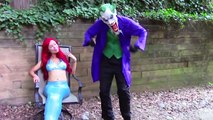 Ariel Little Mermaid Marries Joker? w/ Spiderman, Frozen Elsa, Maleficent funny superhero