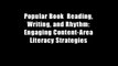 Popular Book  Reading, Writing, and Rhythm: Engaging Content-Area Literacy Strategies