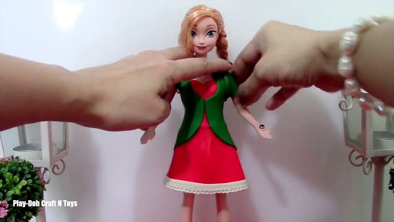 Play Doh _FROZEN_ Elsa,Anna,Kristoff,Hans, Olaf Santa Claus & Elf Inspired Costumes