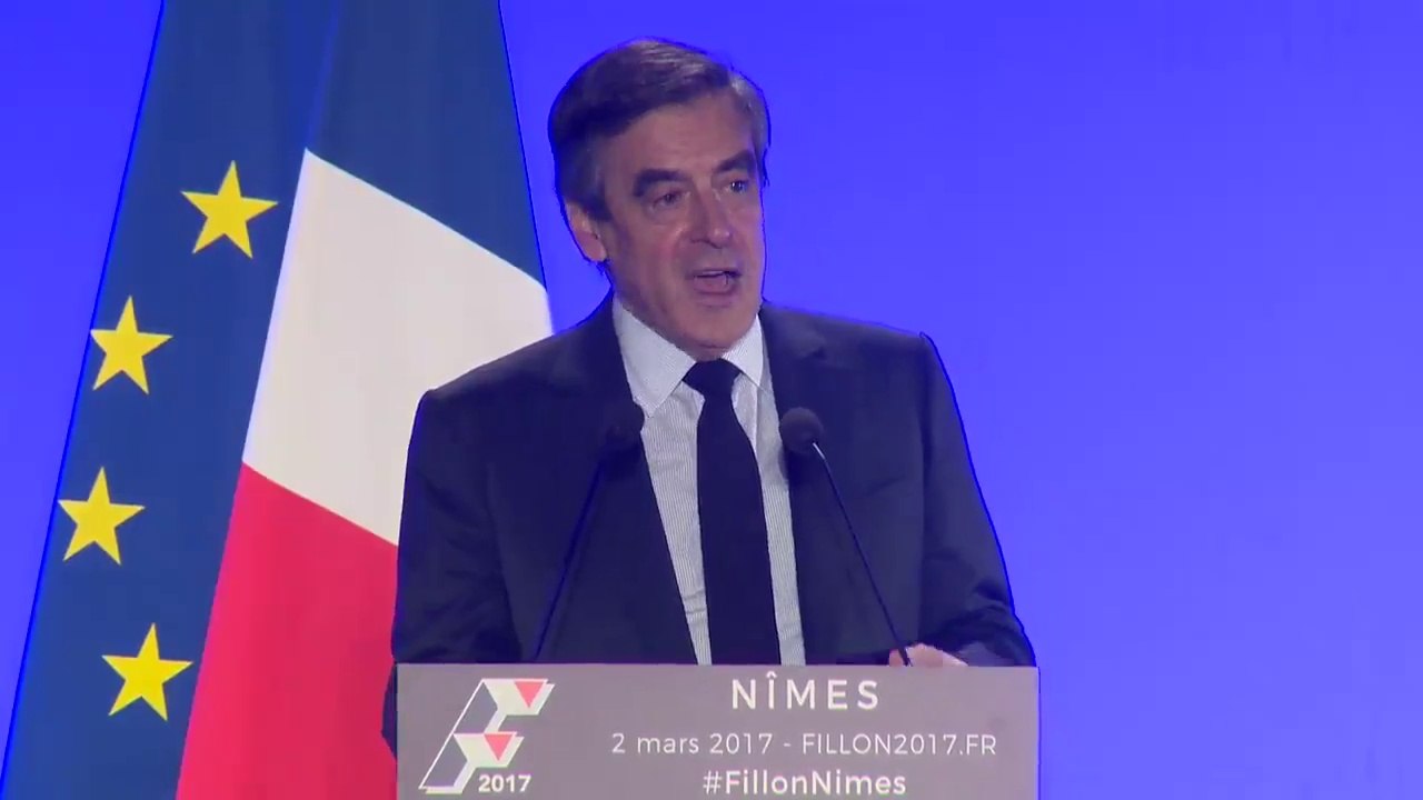 François Fillon à Nîmes : "Vous avez devant vous un combattant"
