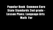 Popular Book  Common Core State Standards 2nd grade - Lesson Plans: Language Arts   Math  For