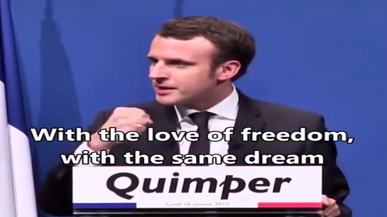 EMMANUEL MACRON's message for DONALD TRUMP