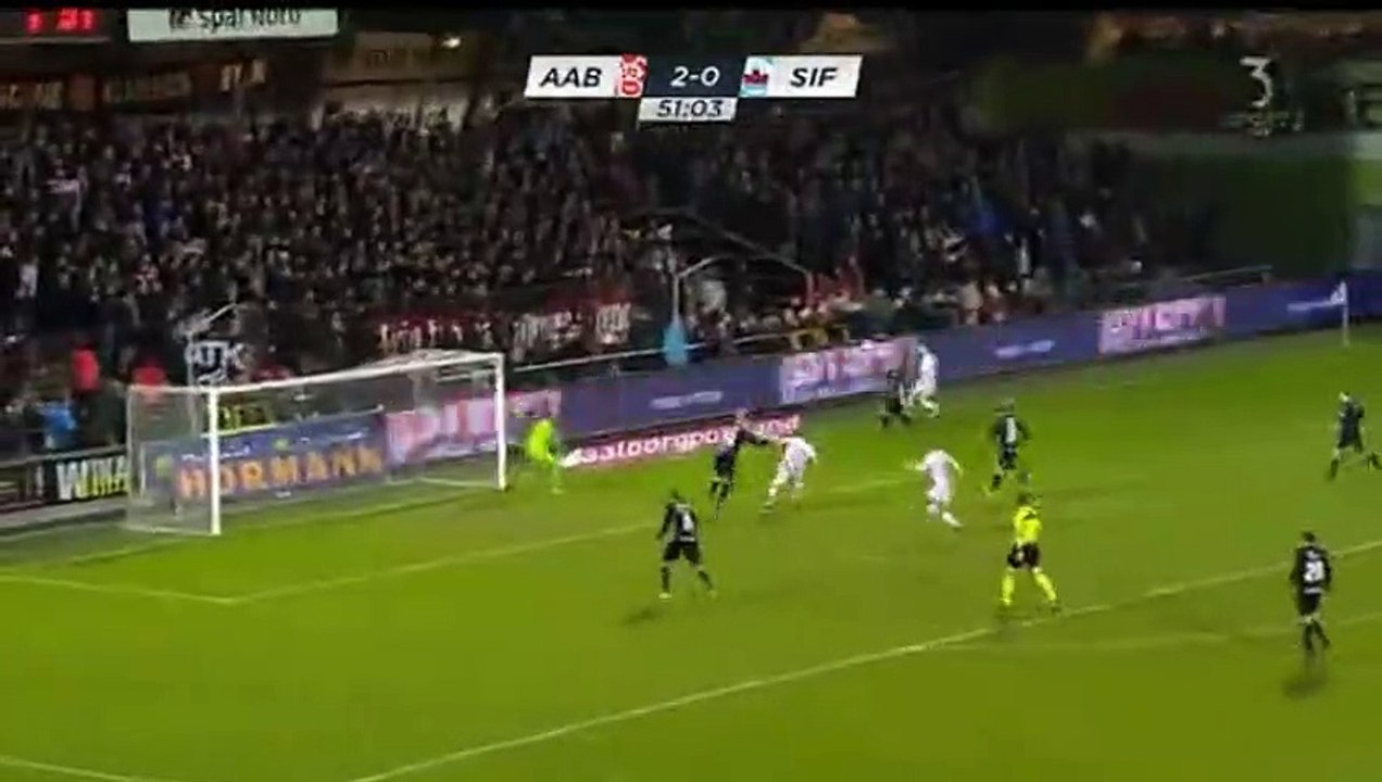 Rasmus Thellufsen Pedersen Goal HD - Aalborg 3-0 Silkeborg 02.03.2017