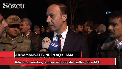 Скачать видео: Adıyaman'daki depremin ardından okullar tatil edildi