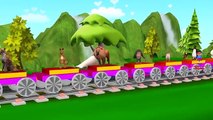 El Aprendizaje De Los Animales En El Tren De Los Animales De Dibujos Animados Para Los Niños | Tren De Canciones Para Niños Y Toddl