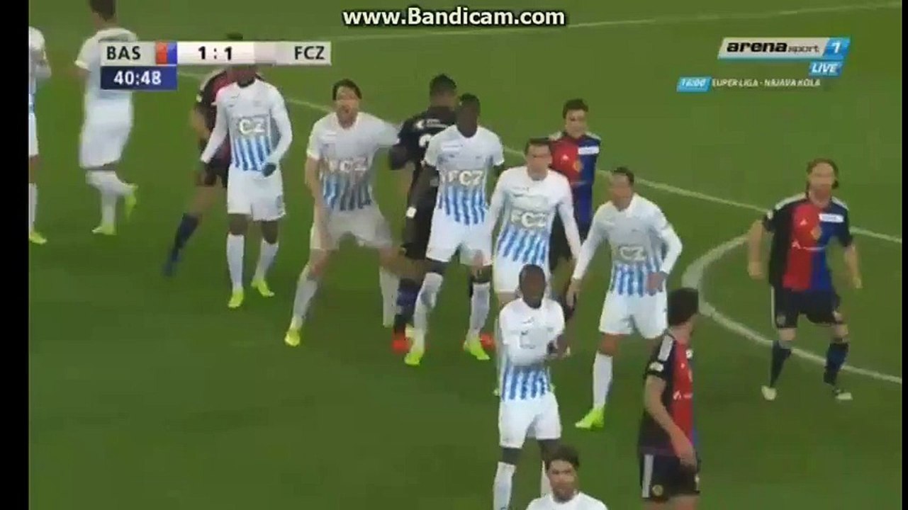 Michael Lang Amazing Goal -  FC Basel vs FC Zürich 2-1   Swiss Cup  02.03.2017 (HD)