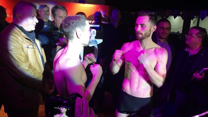 Boxe (EBU) : pesée officielle Frénois - Gusev