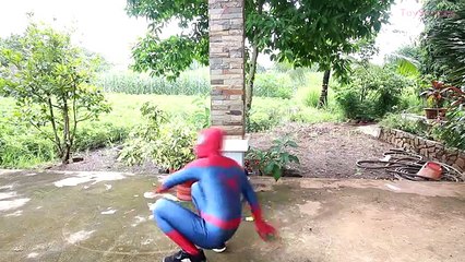 Frozen Elsa BECOMES Spidergirl! w/ Spiderman Joker & Maleficent FUNNY Superhero in Real Life!