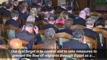 Merkel in Egypt to reduce migrant flows