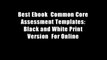 Best Ebook  Common Core Assessment Templates: Black and White Print Version  For Online