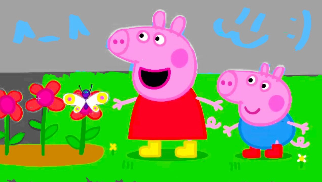 Coloring Pages Peppa Pig Flowers. Peppa Coloring Book #34