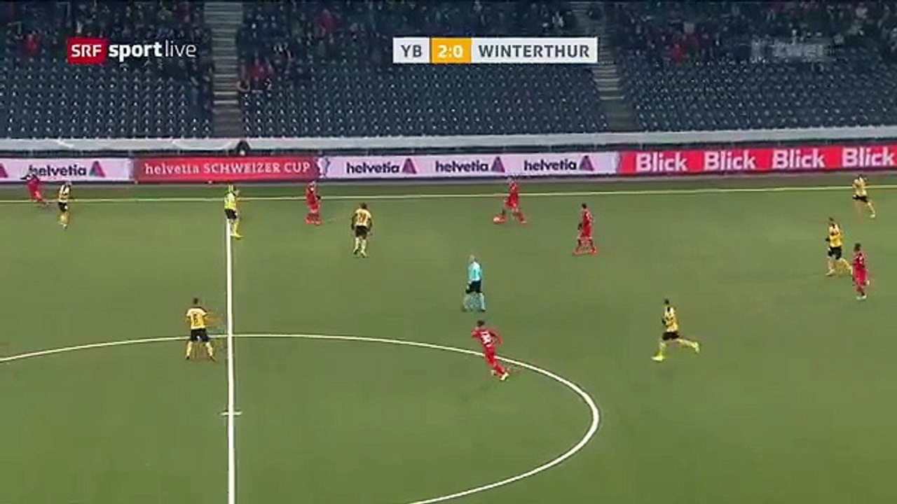 Young Boys 2:1 Winterthur A.PS (Swiss Cup 1 March 2017)