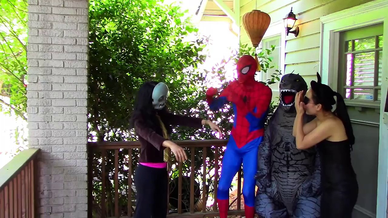Baby Frozen Elsa Drives a Car?? w/ Spiderman, Rapunzel, Catwoman, Police, Snow White, Vamp
