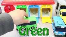 Pororo Car Carrier Tayo the Little Bus Garage Toy Surprise Eggs Learn Colors Numbers