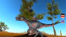 Rainbow Colors Dinosaurs Cartoons For Children | Dinosaurs Movie Fighting | Dinosaurs Epic