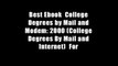 Best Ebook  College Degrees by Mail and Modem: 2000 (College Degrees By Mail and Internet)  For